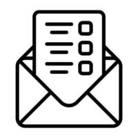 Mailing Lists Vector Icon