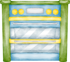 watercolor oven kitchen clip art png