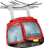 watercolor cable car png