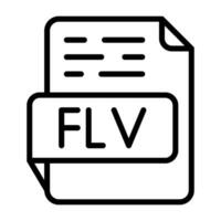 FLV Vector Icon