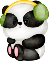 panda tekenfilm waterverf png