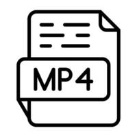 MP4 Vector Icon