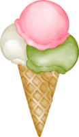 watercolor ice cream clip art png