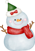 Aquarell Schneemann Clip Kunst png