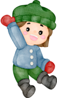 watercolor winter cartoon clip art png