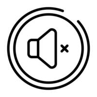 Mute Button Vector Icon