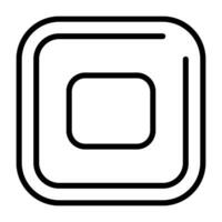 Stop Square Vector Icon