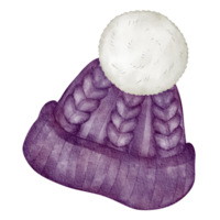 bonnet tricoté aquarelle png