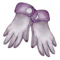 guantes de invierno de acuarela png