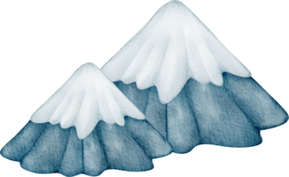 watercolor ice mountain png