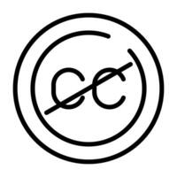 Closed Captions Circle Vector Icon