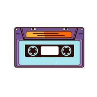 nostalgic retro audio cassette illustration vector