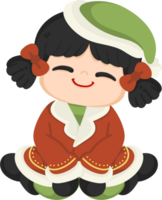 mignonne l'automne personnage illustration png