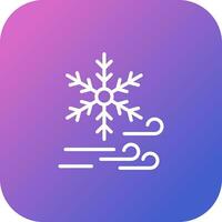 icono de vector de copo de nieve