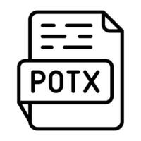 POTX Vector Icon