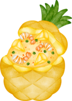fried rice pine apple clip art png