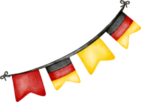 vattenfärg oktoberfest flagga klämma konst png