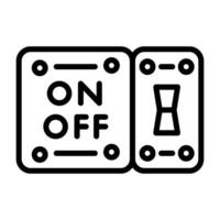 Light Switch Vector Icon