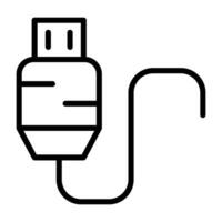 Usb Cable Vector Icon