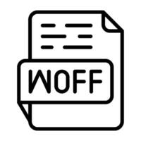 WOFF Vector Icon