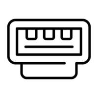 icono de vector rj45