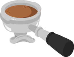 koffie filterhouder klem kunst png