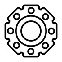 Locknut Vector Icon