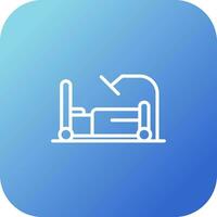 icono de vector de cama