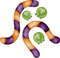 waterverf halloween snoep klem kunst png