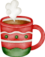 watercolor cocoa mug png