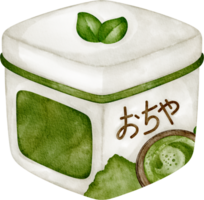 watercolor tea box clip art png