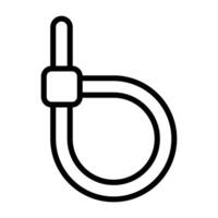 Cable Tie Fastening Tool Vector Icon