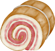 waterverf voedsel pancetta png