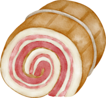 acquerello cibo pancetta png