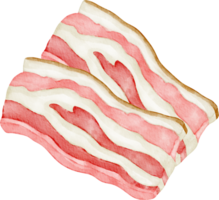 vattenfärg kött bacon png