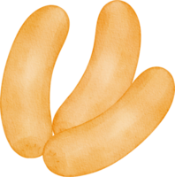 watercolor food sausage png