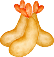 watercolor japanese tempura png