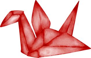 waterverf Japans origami png