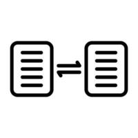 Document Sharing Vector Icon