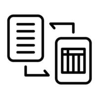 Document Workflow Vector Icon