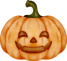 watercolor jack o lantern clip art png