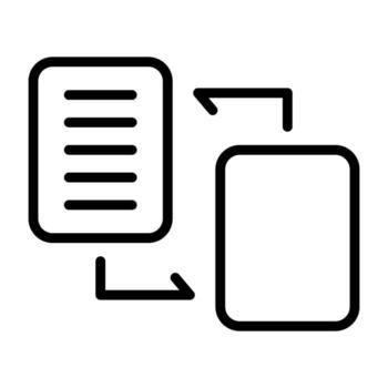 documento migración vector icono