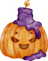 watercolor halloween pumpkin clip art png