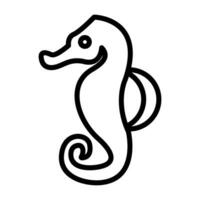 Seahorse Vector Icon