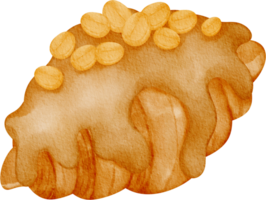 croissant caramelo grampo arte png