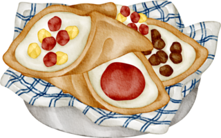 cannoli acuarela acortar Arte png