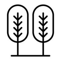 Birch tree Vector Icon