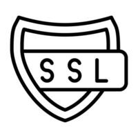 ssl certificado vector icono