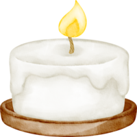 watercolor autumn candle png