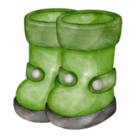 watercolor rubber boots png